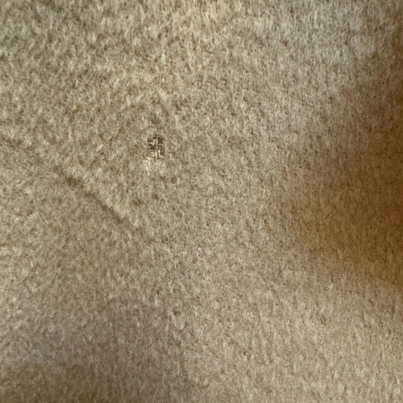 VINTAGE WOOL SIGRID OLSEN Women's Mock Turtleneck Jacket Tan Button Pockets SZ L - Picture 13 of 17